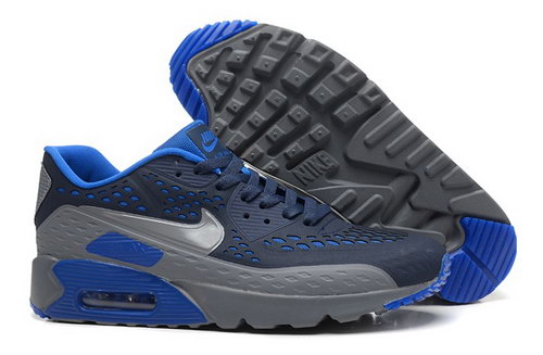 Nike Air Max 90 Hyp Prm Mens Shoes 2015 Gray Black Royal Blue Hot Ireland